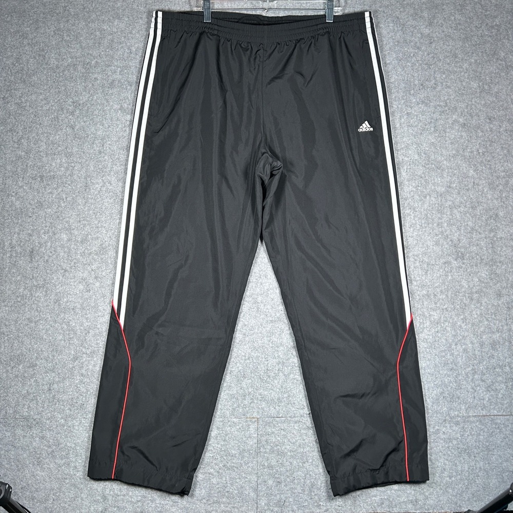 Adidas track pants men 2XL Black Windbreaker Athletic Gym Activewear